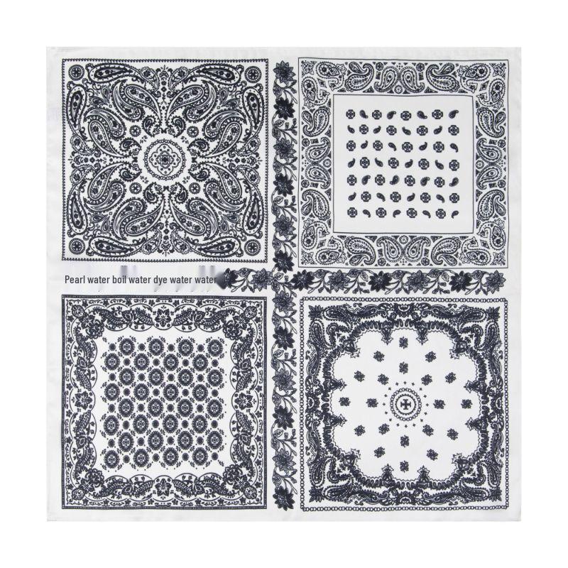 TXRMDX Men s Paisley Mulberry Silk Scarf 53x53CM
