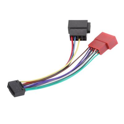 Araba Stereo Radyo Fişi Iso Kablolama Demeti Adaptör Konnektörü 16 Pin Kenwood İçin