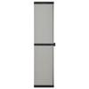 Storage Cabinet - vidaXL - 340985 - Grey/black - 3 Shelves - 34x40x168cm