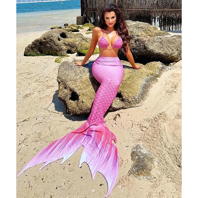 2025 Mermaid Tail Swimsuit Set: European & American Style, Adult Sexy Bikini for Parties