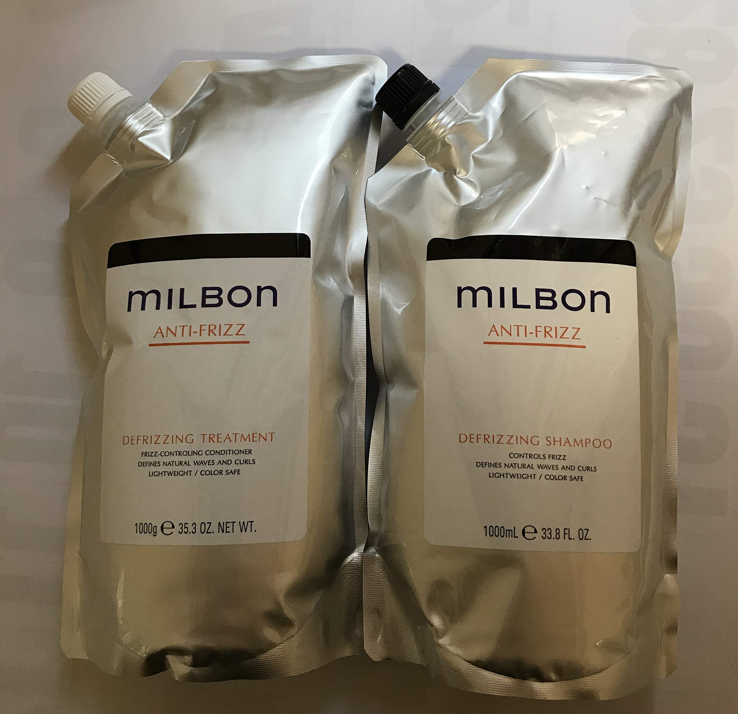 

Milbon Anti-Frizz Diffripping Shampoo and Treatment 1000ml each