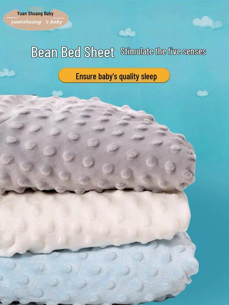 Weicher warmer Samt Kleinkind- und Kleinkind-Matratzenschoner - Gemütlich, einfarbig, ganzjähriger Komfort