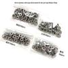15mm Stainless Steel Rustproof Snap Fasteners - 50 Sets for Outdoor Tent Fixing with Large White Buckle, Fast Shipping