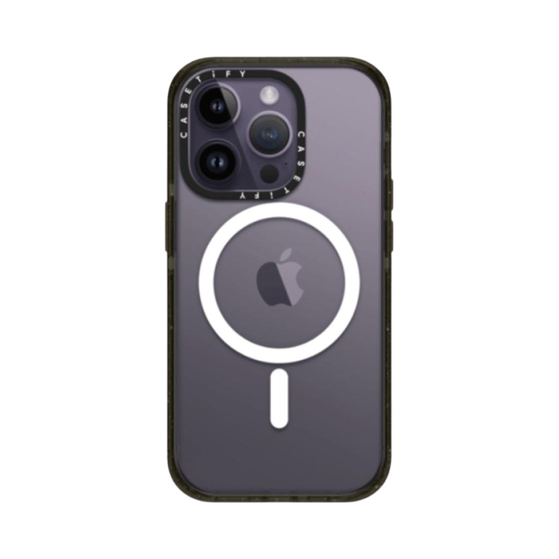 Casetify Custom iPhone MagSafe Impact Case Clear Black 17 Pro чёрный