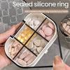 Multi-function Portable Pill Case Moisture-proof Transparent Travel Pill Organizer Mini Reusable Jewelry Storage Box