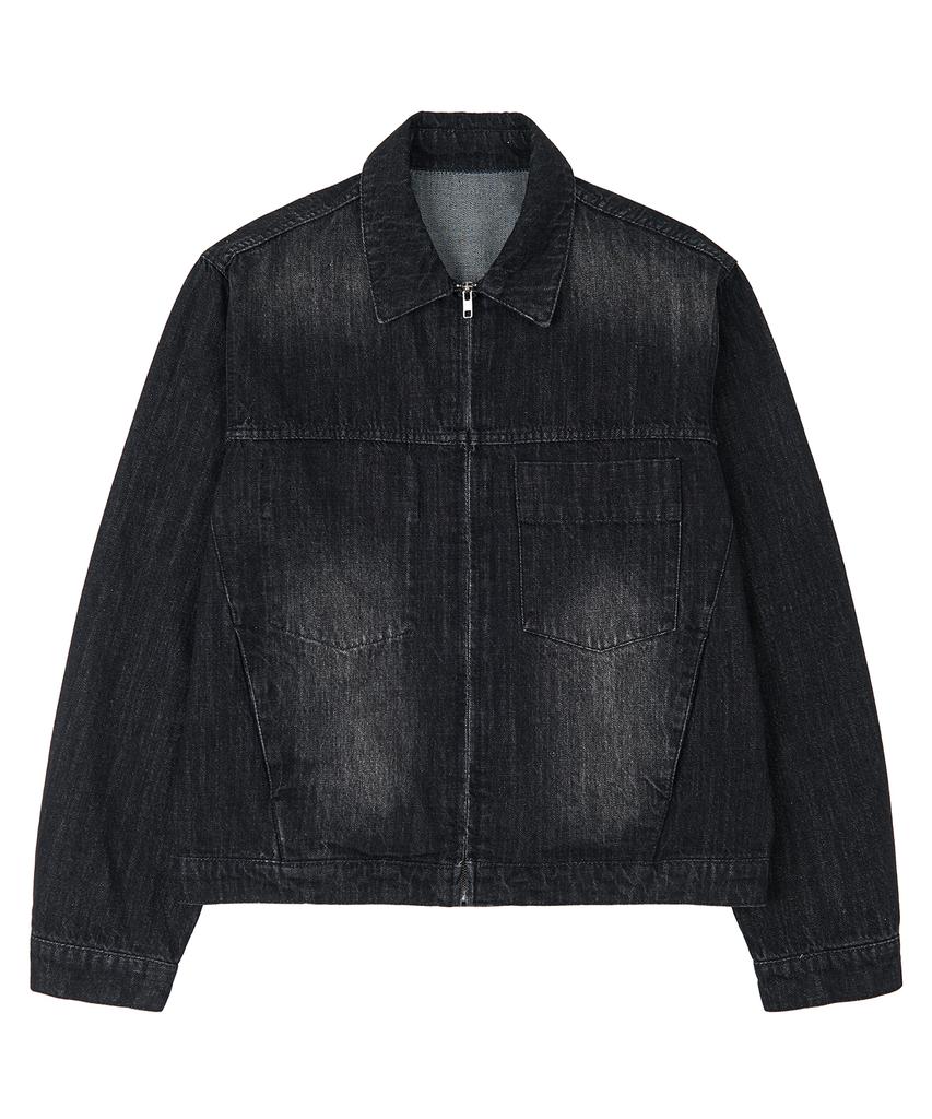 Decet Denim Zip Jacket Dcjk002Blacka