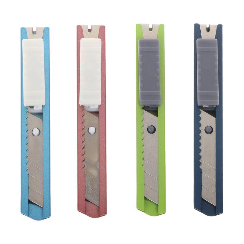 Stainless Steel Mini Utility Knife Cutter Razor Blade Tool Sharp Snap ...