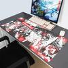 PC Red  White Anime Character Gaming Mouse Pad Waterproof Desk Mat for Gamers