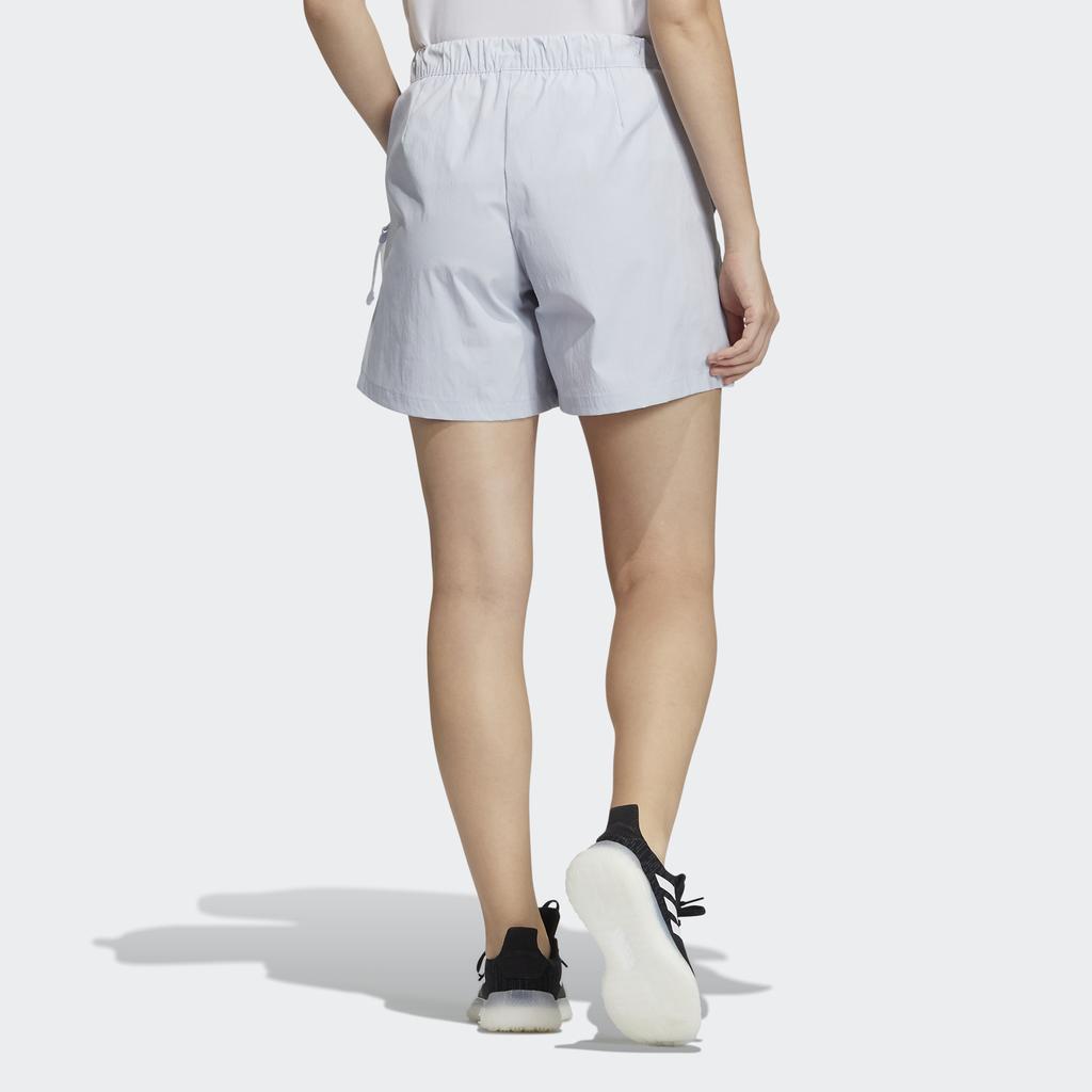 Adidas Essentials Woven Mid-Waist Athletic Short Women Shorts Blue HA3632