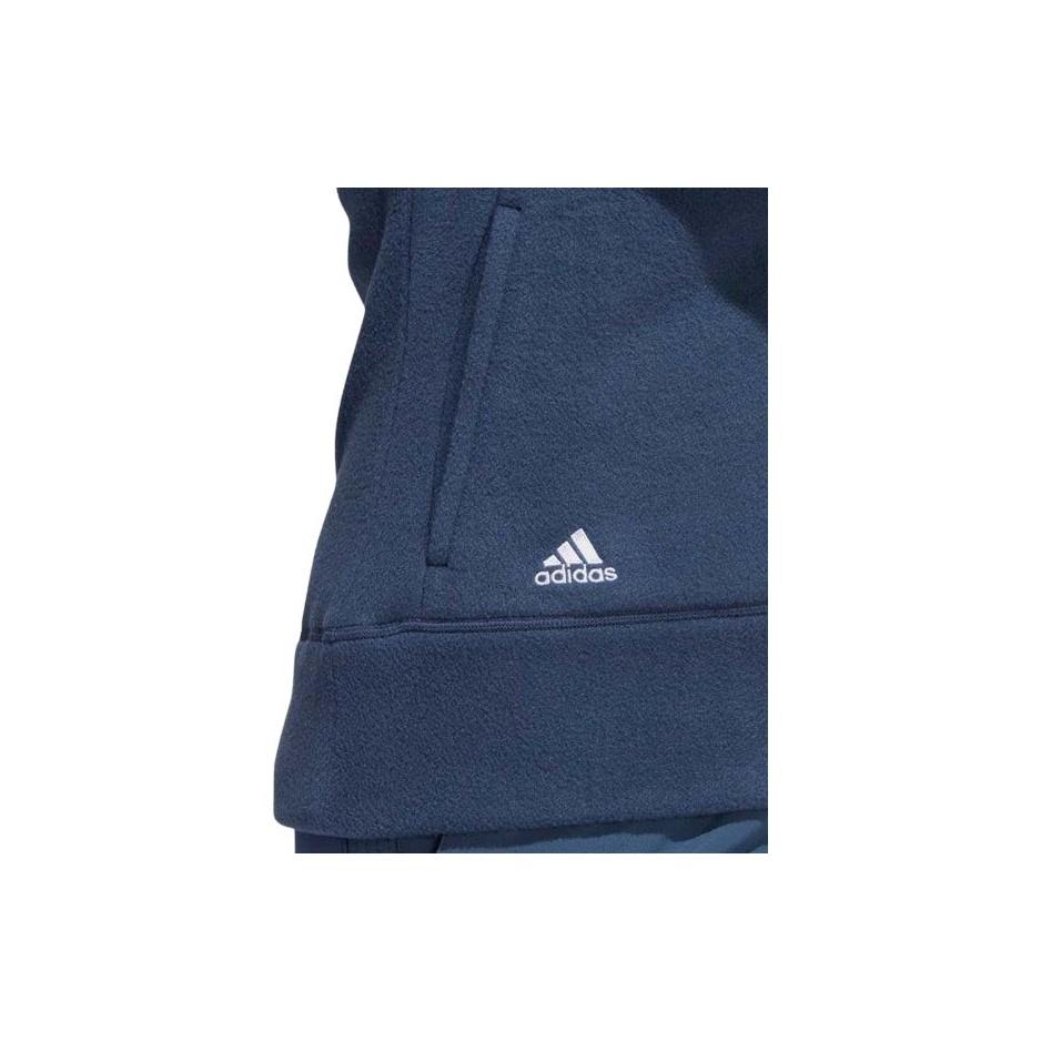 Adidas Womens Solid Color Drawstring Collar Loose Jacket Women Jacket Navy-Blue HG6989