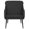 351424 vidaXL Fauteuil Noir 63x76x80 cm Similicuir
