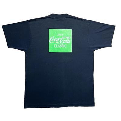 Vintage 90s Coca-Cola Charter Hospital Fort Worth Mens Kids T Shirt Single Stitch XL Black