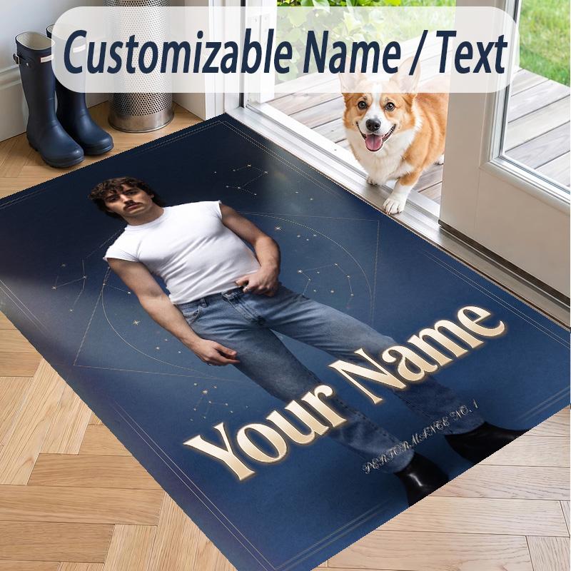 Custom Text Benson Boone Pattern Floor Rug Soft Indoor Carpet Mat Living Room Bedroom
