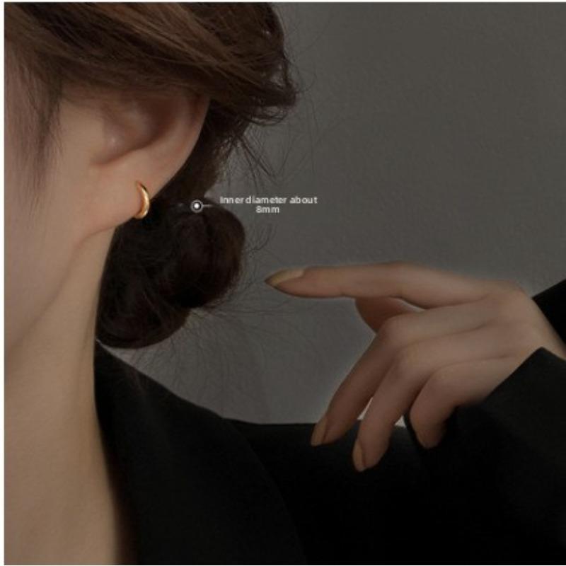 Round Ear Ring with Circular Ear Hook. New Style Earrings. Perfect for Sleeping Without Having To Remove The Earrings. Ear Adornment.