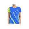 Li-Ning Quick-Dry Badminton Series Training Competition Short-Sleeve T-Shirt Women Tops Crystal-Blue AAYS072-3
