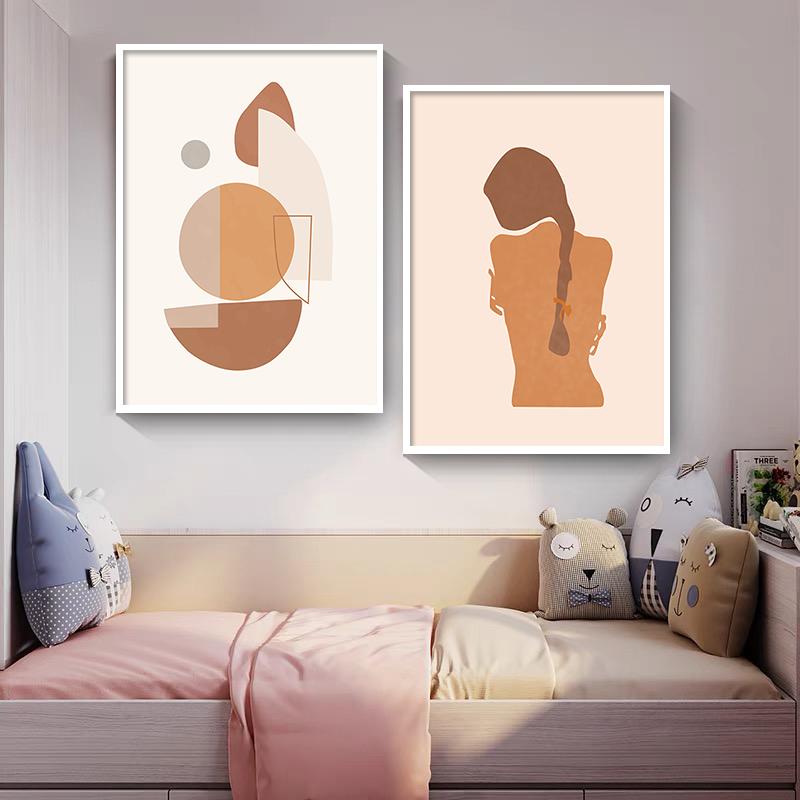 Modern Tryck Estetisk Poster Abstrakt Grafik Kvinnor Canvas Målning Minimalistisk Konst Väggkonst Bilder Hem Rumsdekoration