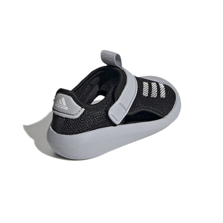 Adidas Non-Slip Shock Absorbing Low-Top Shoes Baby Shoes Black Gray FY8934