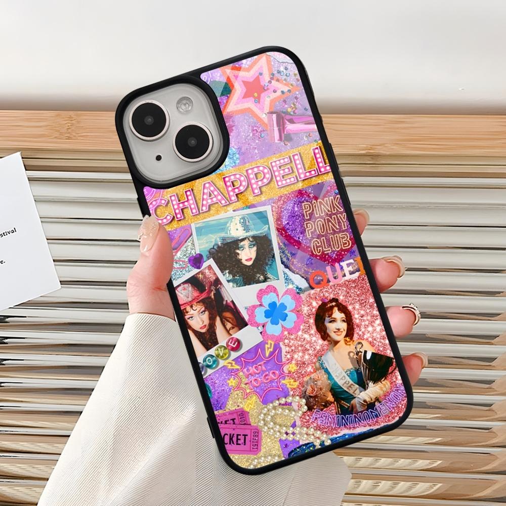 

Singer Chappell Roan Phone Case For Iphone 15 Pro Max 14 12 11 13 Mini 16 8 7 Plus X Xs XR PC+TPU Back Cover iPhone14 ProMax