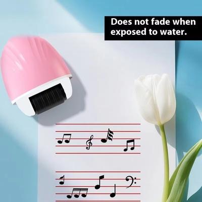 Plastic Roller Stamp Music Score Printing Roller Handwriting Line Stamp No More Copying Students Staff Seal School Office