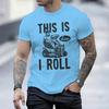 This Is How I Roll Lawn Mower Dad Tshirt Fathers Day Fun Daddy Tshirt Unisex Round Neck Short Sleeve Tees Male Tshirt Gift