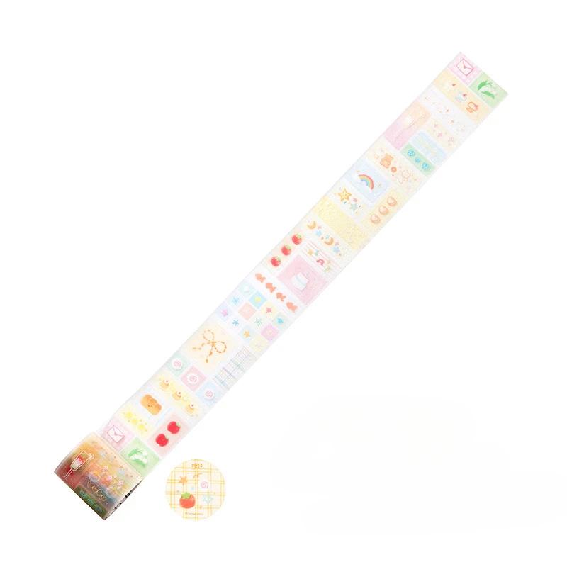 

Блестящий кавайный скрапбукинг-наклейка для дневника, бант, сердце, клевер, серия канцелярских принадлежностей, самодельный декор, блокнот, малярная лента, детский подарок