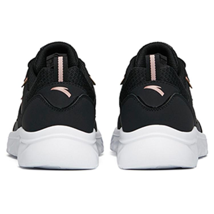 New Anta Shock Absorbers Slip Resistant Abrasion Resistant Low Top Running Shoes Women's Black Pink 922145573-4