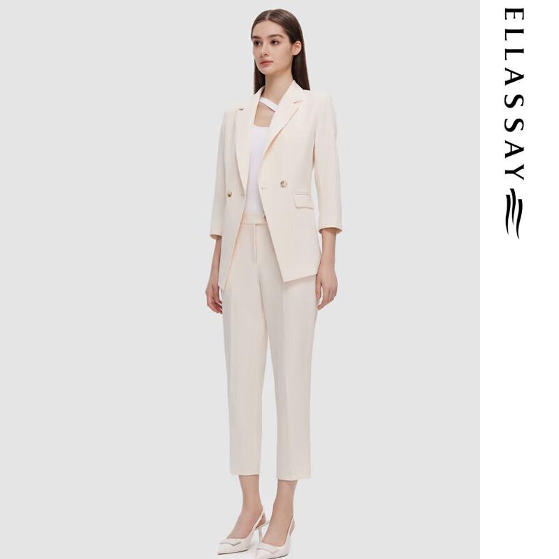 ELLASSAY Women's Tapered Ankle Work Pants