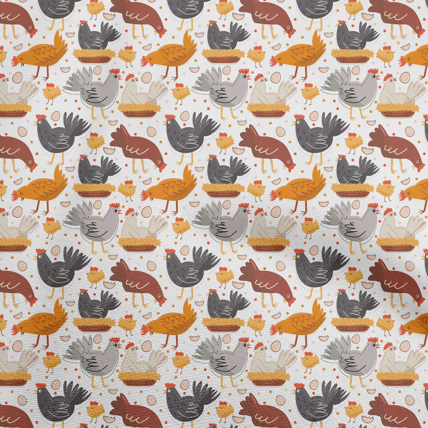 

oneOone Тканина Cotton Flex Medium Blue Тканина Пташки Півень для пошиття друкованої тканини для рукоділля у дворі 40 дюймів 42 Inch Wide - Viscose Chiffon білий