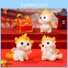 Charming Miniature Cute Little Dragon Figurine Desktop Resin Ornament With Chinese Style