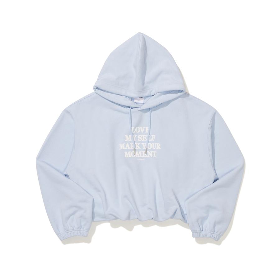 Mark M Женская зимняя укороченная толстовка светло-голубая (Mhibi8656) Bll/S