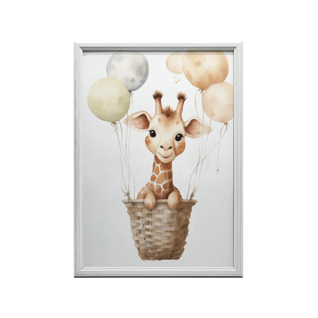 Happy Giraffe's Journey Happy Giraffe's Journey, 70X100 Cm, Frameless, Matte Paper 230 Gsm