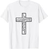 Christian Cross Religious Word Cloud God Faith Love Strength T-Shirt