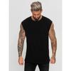 Men's Casual Cutoff Sleeve T Shirt  Loose Fit Muscle Tank for Bodybuilding