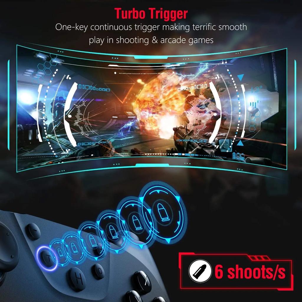 Control Bluetooth Wireless USB for Nintendo Switch & OLED Lite Controller Gamepad Joystick Game Pad PC Command Trigger Game Kit