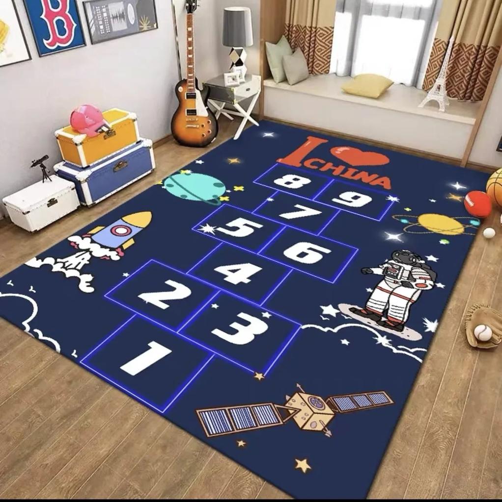 Children's Game Mat Kindergarten Game Floor Carpet Non-slip Cartoon Traffic Parking Hopscotch Learning Carpet