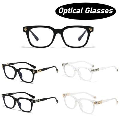 Herren Damen Mode Neu Retro Vollrand Optische Brille Neutral Personalisiert Großrahmen HD Blaulichtfilter Optische Brille