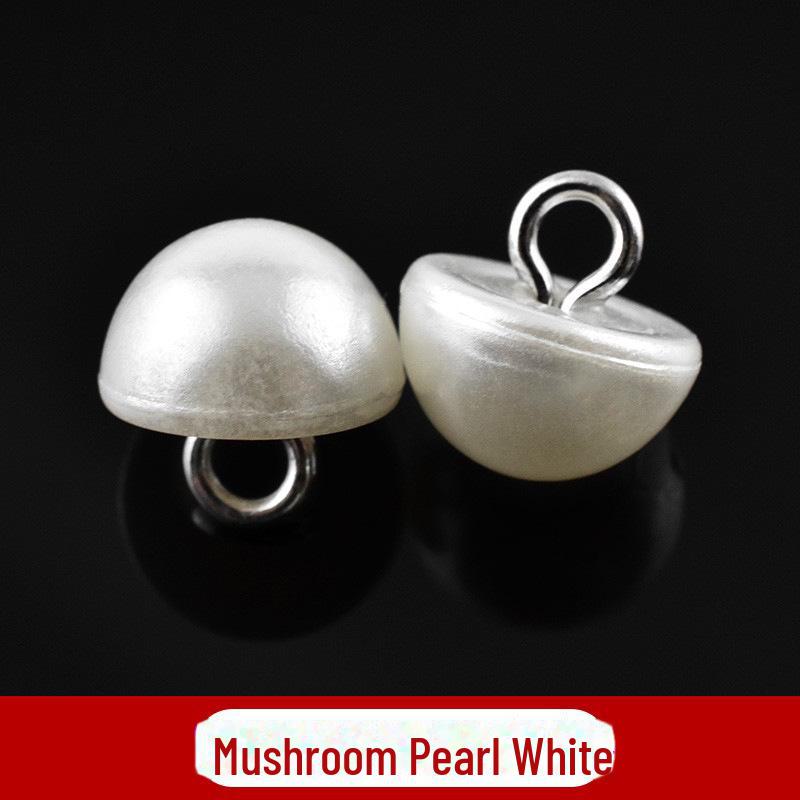 Περλέ στρογγυλά κουμπιά για γυναικεία πουλόβερ, πουκάμισα σιφόν και διακοσμητικά ρούχα