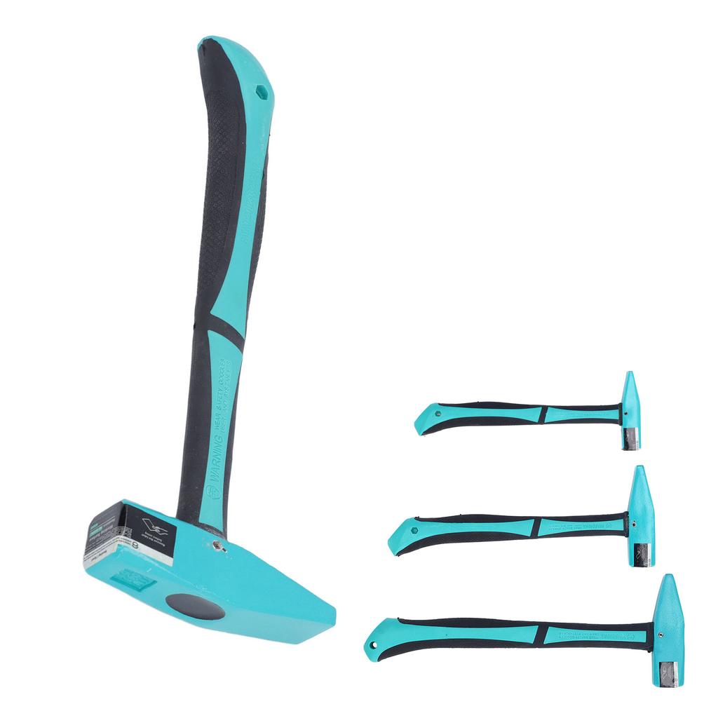 Machinist Hammer Carbon Steel TPR Handle Multi Functional Forging Hammer for Blacksmith Engineers Wo