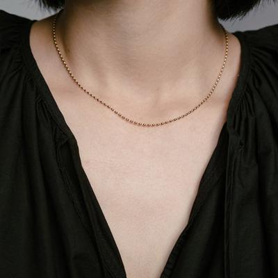 Eveningbell [silver925] Basic Gold Chain Necklace