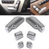 Car Door Seat Switch Panel Lock Unlock Button Cover Decorative Stickers For Mercedes-Benz Old C E Class GLK GLE ML GL CLS