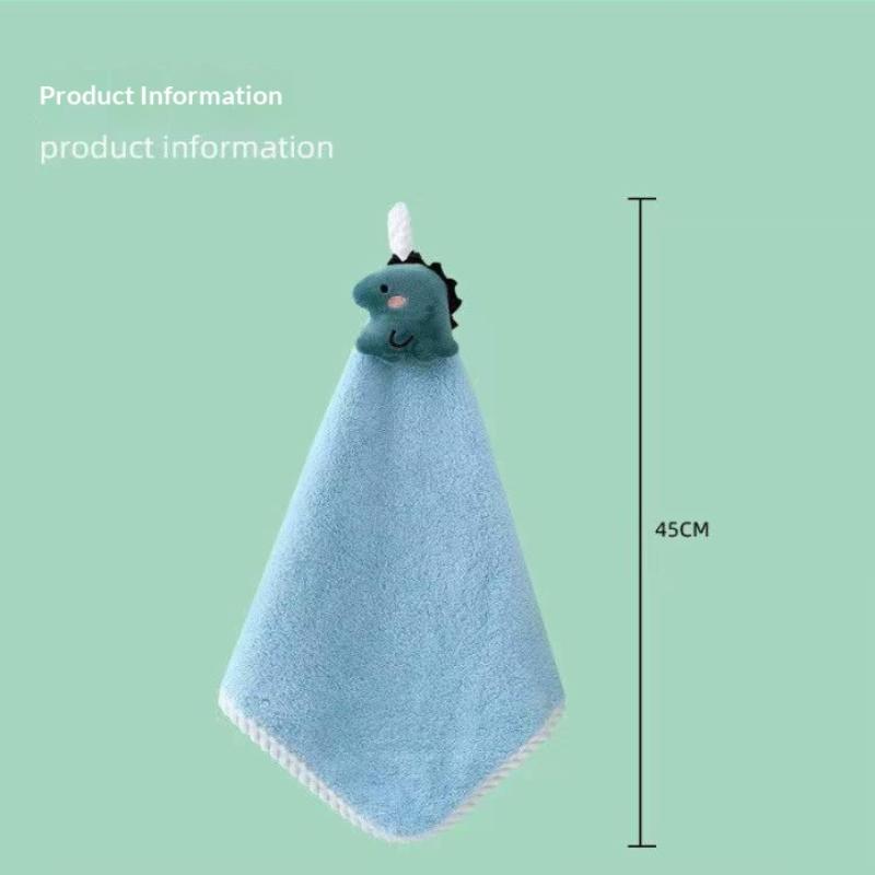 1 Adet Çocuklar İçin Sevimli El Havluları Bebek Mikrofiber Parmak Ucu Havluları Süper Emici Banyo İçin Uygun
