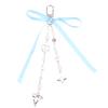 Lace Bowknot Keychain Star Love Bow Strawberry Charm Bag Pendant Keyring Jewelry Bag Decor