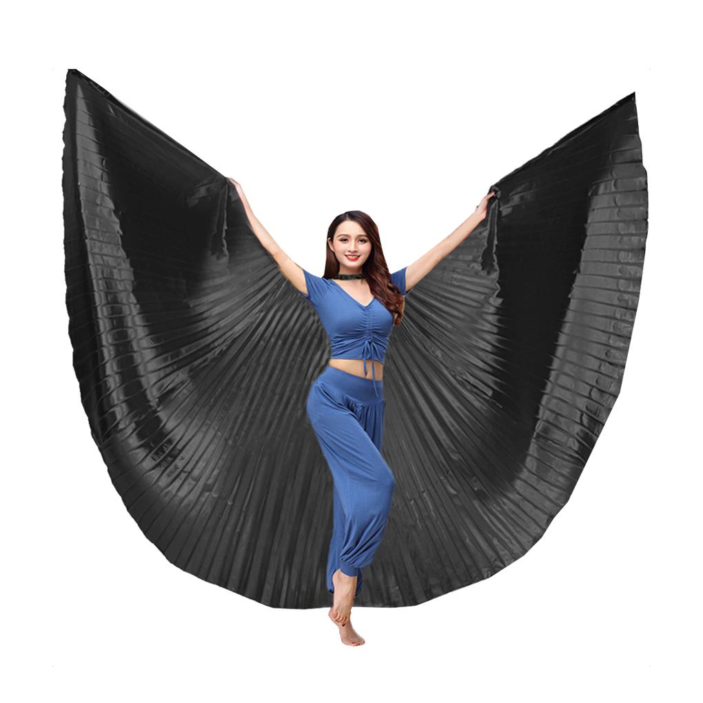 Belly Dance Wing with Telescopic Stick Adult Costumes for Performances Halloween Carnival Parties Shows Accessories