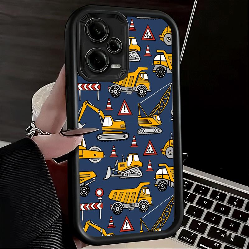 

Excavating Machinery Cool Soft Phone Case for Xiaomi Poco X7 X6 X5 Pro X4 Gt X3 F7 Ultra M8 M7 Redmi 15C 15 14C 13 13C 12 12C 10 Xiaomi Redmi 13