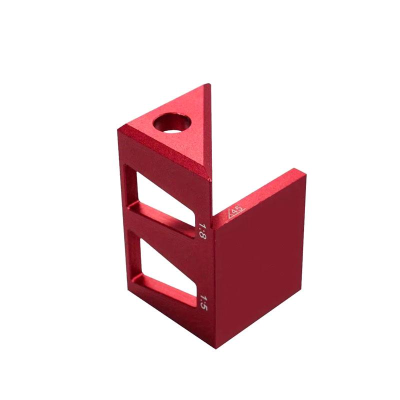 

Центроискатель из алюминиевого сплава 45/90 градусов, столярный угольник, приспособление для соединения в ласточкин хвост, многофункциональный разметочный шаблон, центральная разметочная линейка common красный