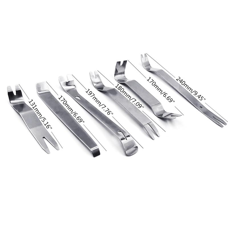 6 Piece Set Trim Removal Tools Clip Pliers Auto Clip Pliers Fastener Remover Pry Tool Set Durable Removal Tool Kit