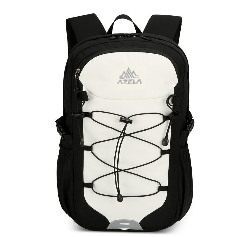 

JK Новый уличный рюкзак большой вместимости, легкий, контрастного цвета, универсальный, модный, легкий, складной, для походов Black with white