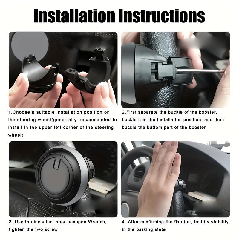 Auto Car Steering Wheel Assist Ball Easy Installation for Effortless Driving Suitable Sabor Saving Turning Spinner Knob Bearing