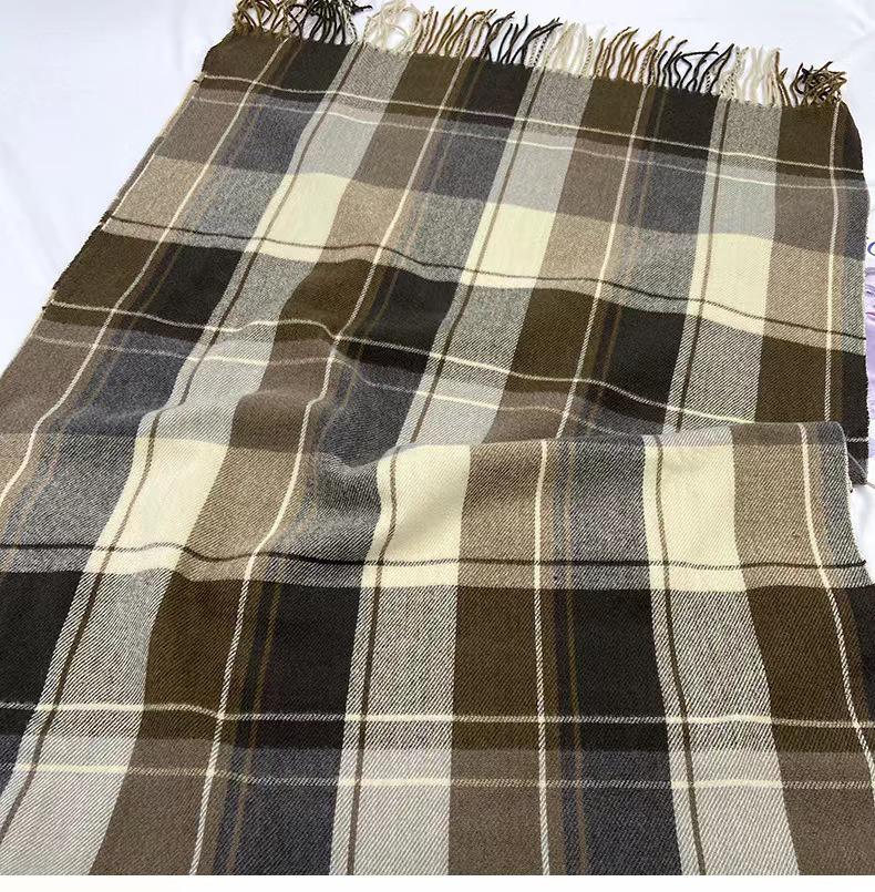 Autumn & Winter Retro Color Block Scarf - Trendy, Elegant Imitation Cashmere Shawl