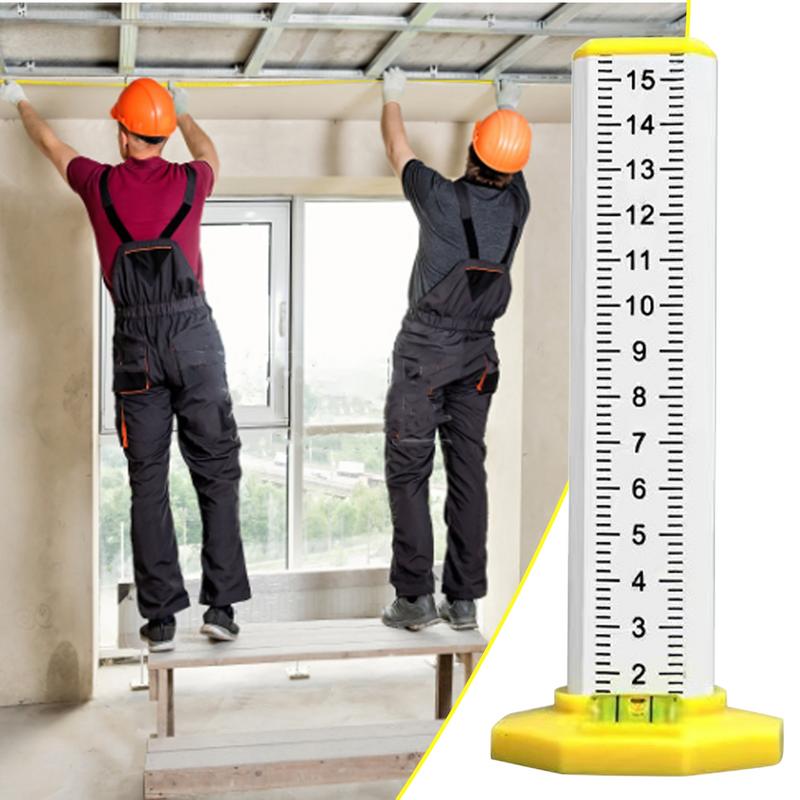 Magnetischer Wasserwaage Deckenplatten-Nivellierer Höhenmarkierungslineal Doppelte Verwendung Mit Magnetischer Basis Präzision Für Wandschränke Haus